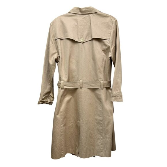 OLD NAVY Trenchcoat Size XXL Womens Jacket Cotton Khaki Tan Coat Vintage - Picture 3 of 9